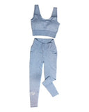 Throwback Seamless High Waisted Ribbed Leggings - One Rep Above