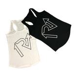 White Out/Black Out Racerback Tank