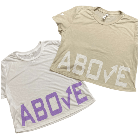 VIBE ABOVE CROP TEE - One Rep Above